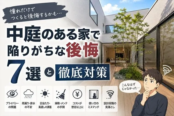 中庭のある家で陥りがちな後悔7選と徹底対策